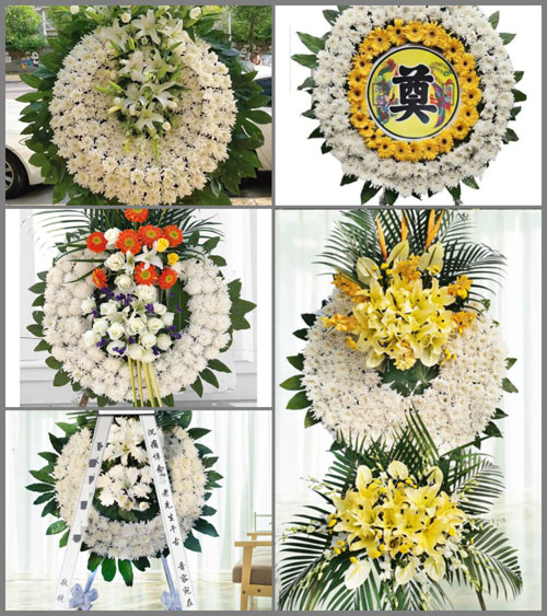 山西太原尖草坪区向阳镇南下温村花圈速递